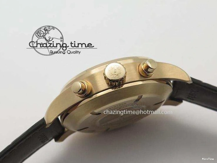 MIROTIME 0208 Pilot Chrono RG 3878 ZF Best Edition Grey Dial On Brown Leather Strap A UrbanChic 7330